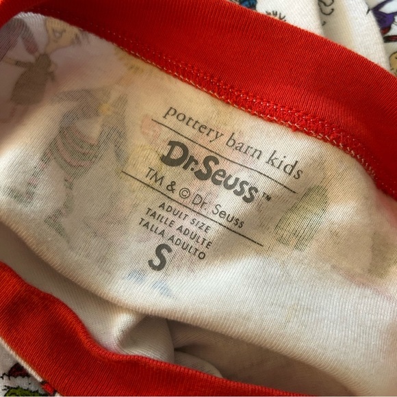 POTTERY BARN Adult Dr. Seuss's The Grinch Organic Cotton Pajama Top Small - Picture 5 of 10